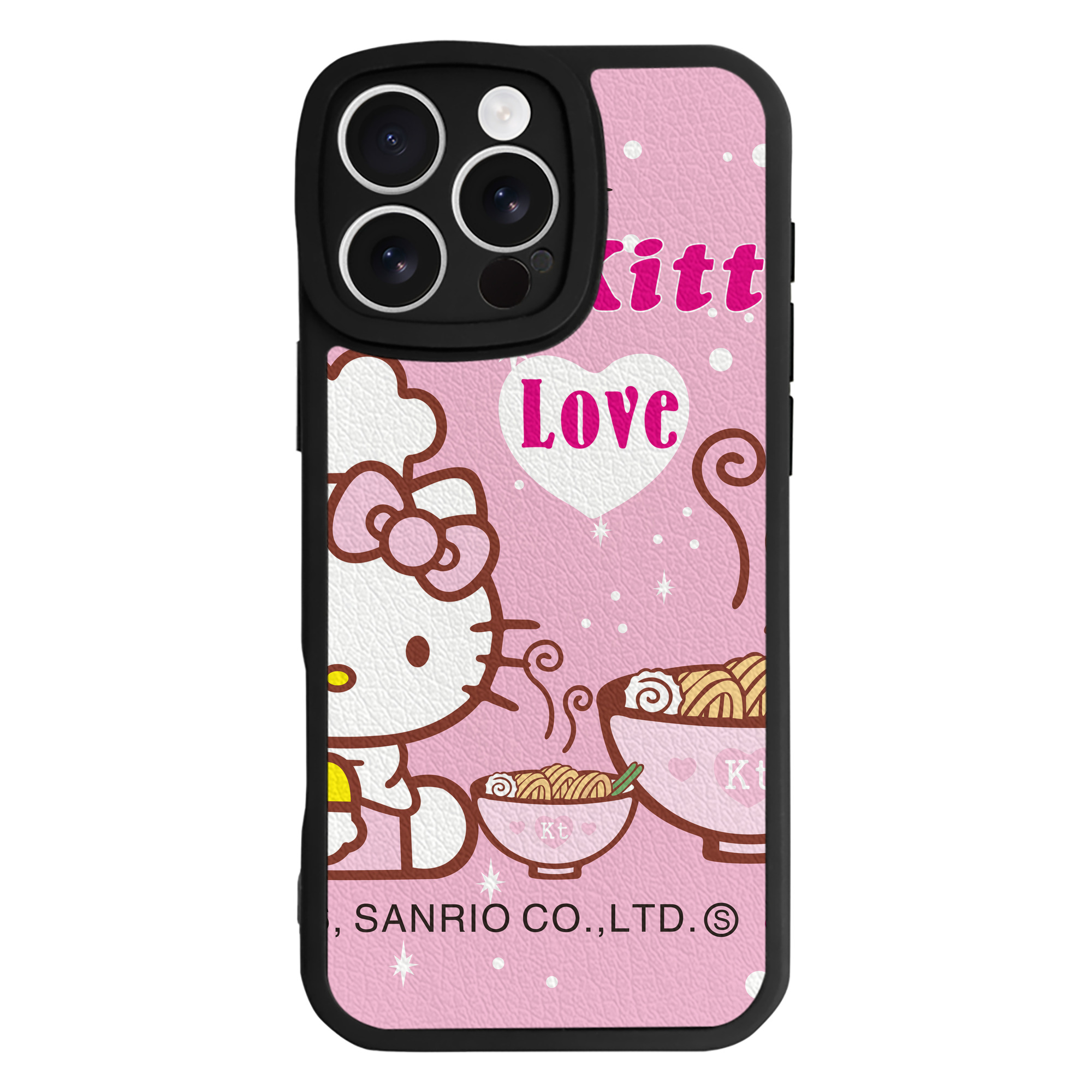 （画像用） Hello Kitty ハローキティ 【iPhone 16シリーズ対応】シリコンスマホケース（レザー調） 材質：シリコン